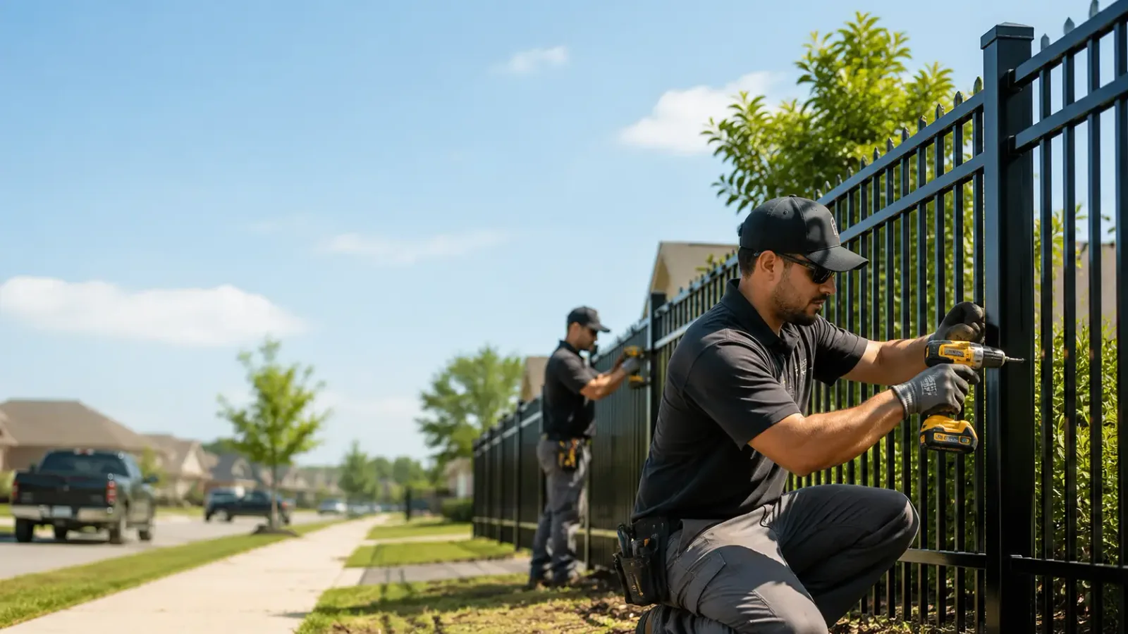 Metal Fence Installation in Hydro, OK